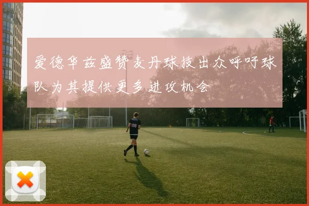 爱德华兹盛赞麦丹球技出众呼吁球队为其提供更多进攻机会